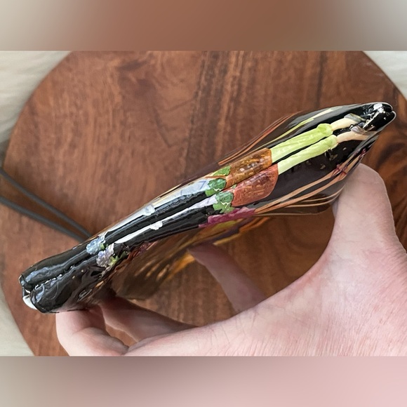 Henri Bendel Black and Multicolor Fashion Illustration Clutch - Picture 7 of 15